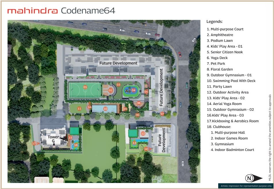 Integrated Township with World-Class Amenities Layout – MAHINDRA MARINA 64, Malad West