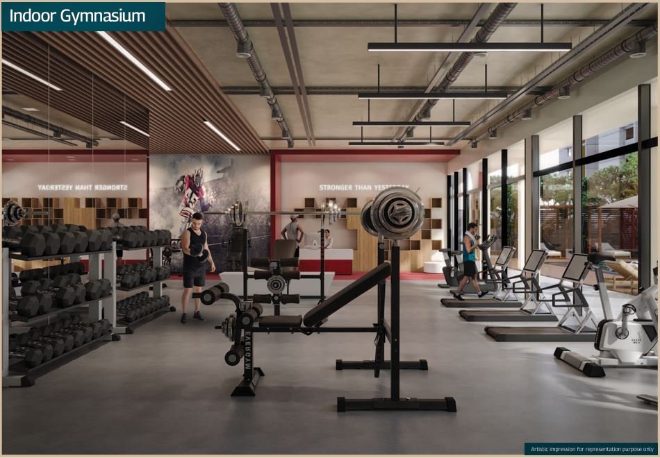 State-of-the-art fitness gym at MAHINDRA MARINA 64, Malad West for an active and healthy lifestyle