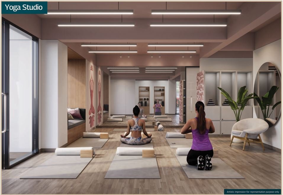 Peaceful yoga and wellness space at MAHINDRA MARINA 64, Malad West for a healthy lifestyle